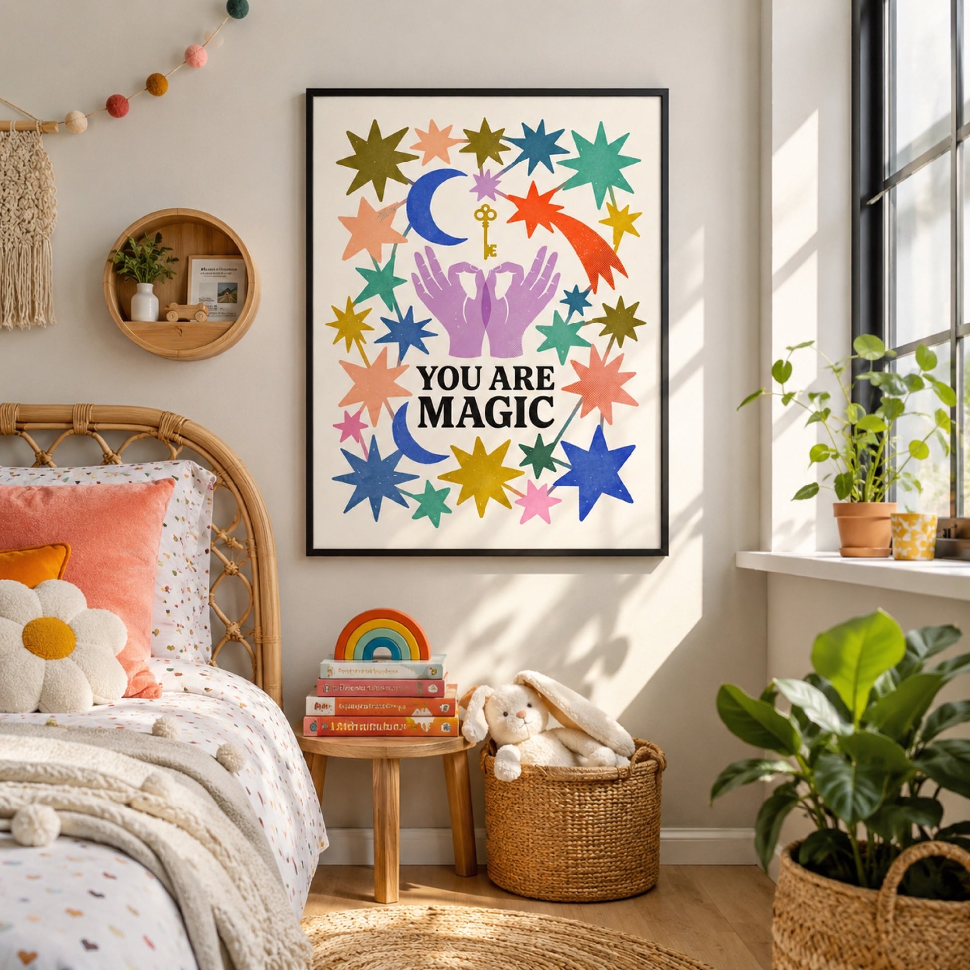 You Are Magic Star Hands Wall Art Decor preview 2