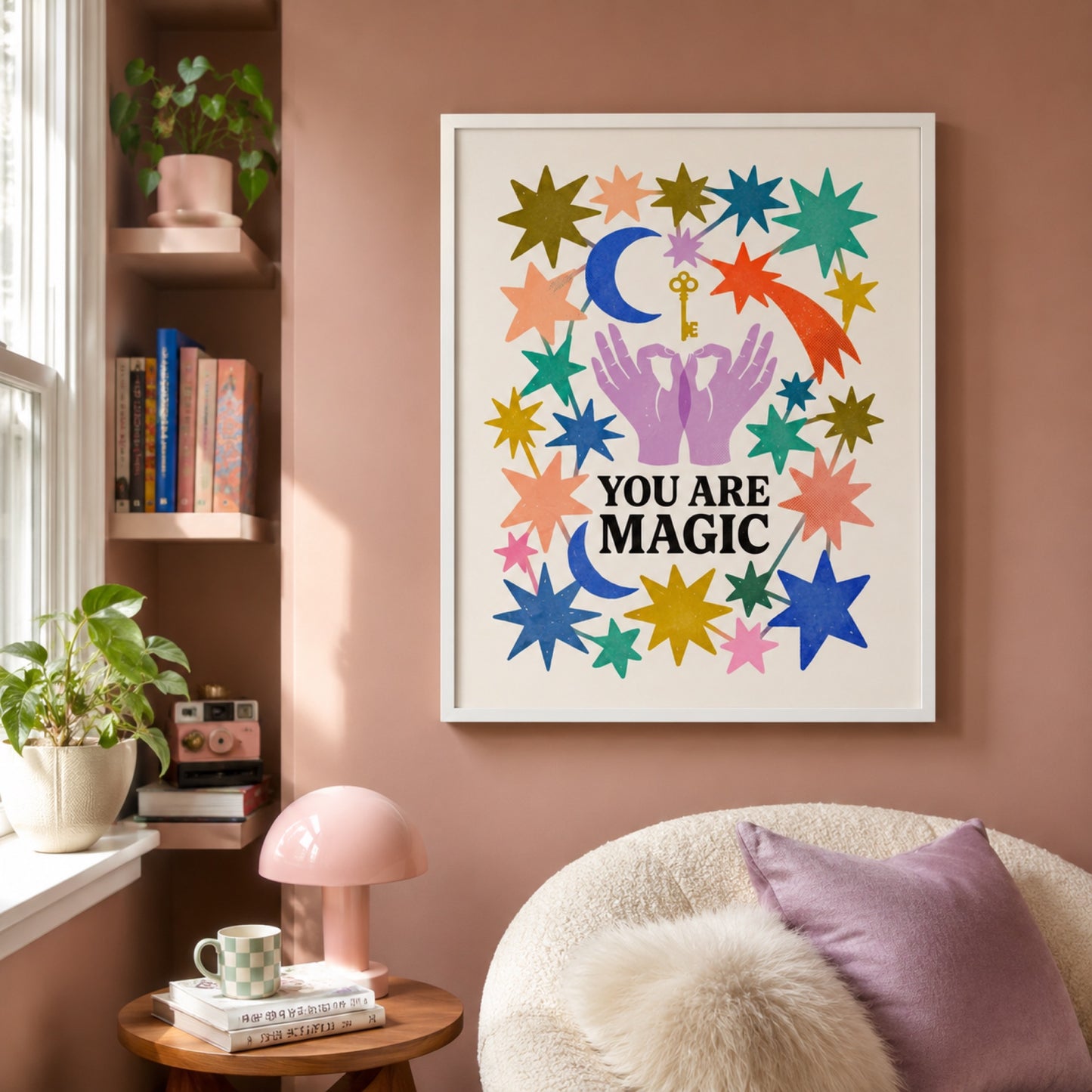 You Are Magic Star Hands Wall Art Decor preview 3