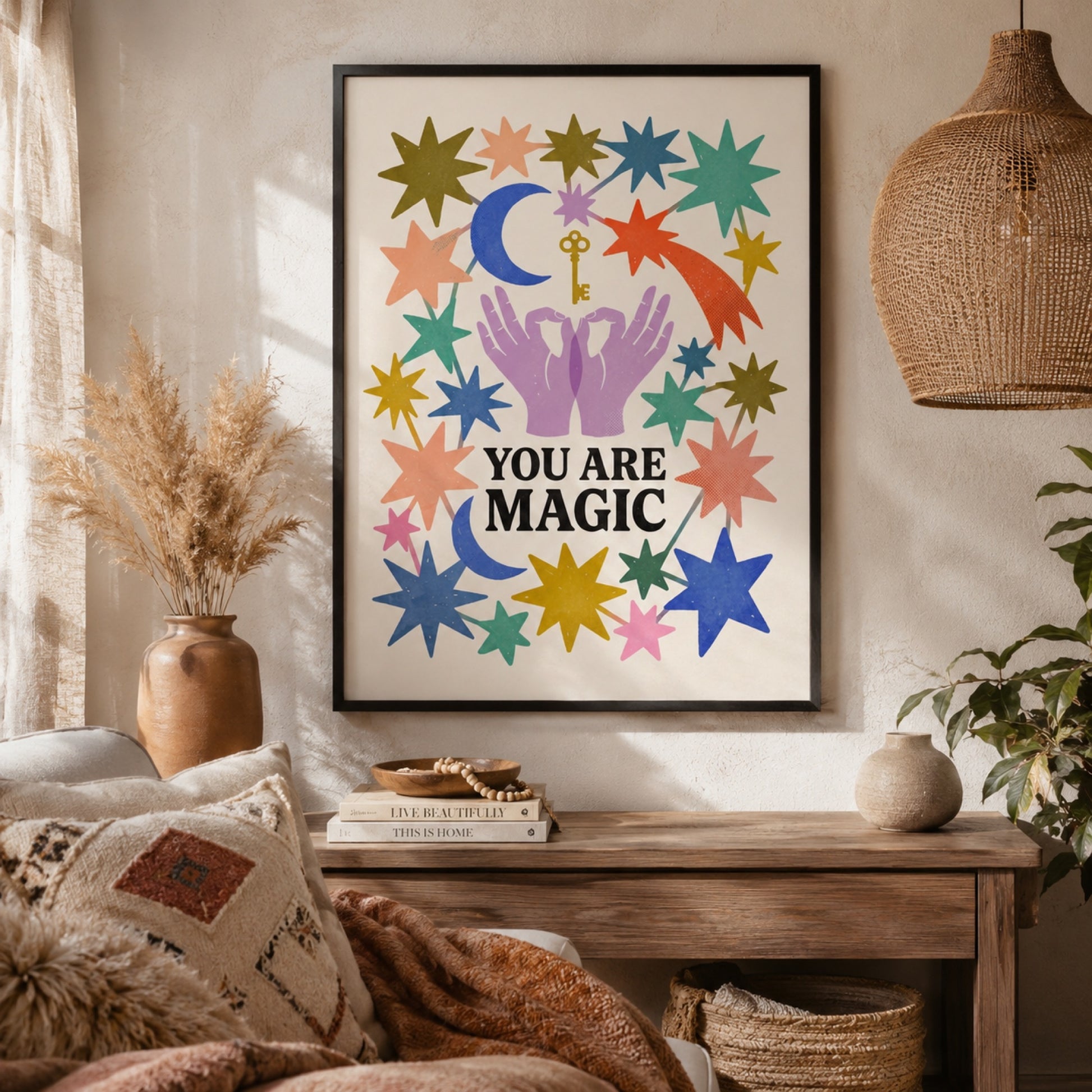 You Are Magic Star Hands Wall Art Decor preview 4