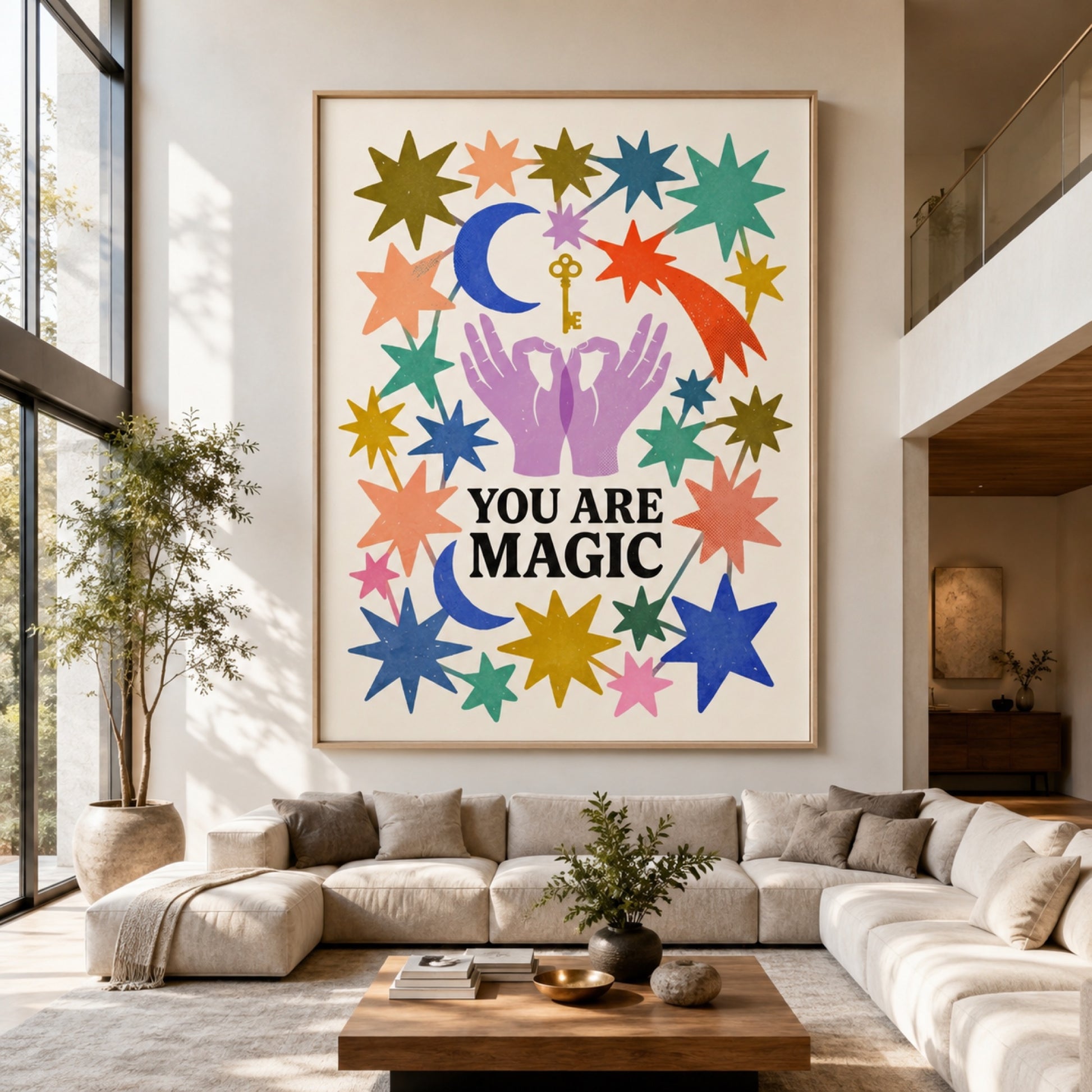 You Are Magic Star Hands Wall Art Decor preview 5