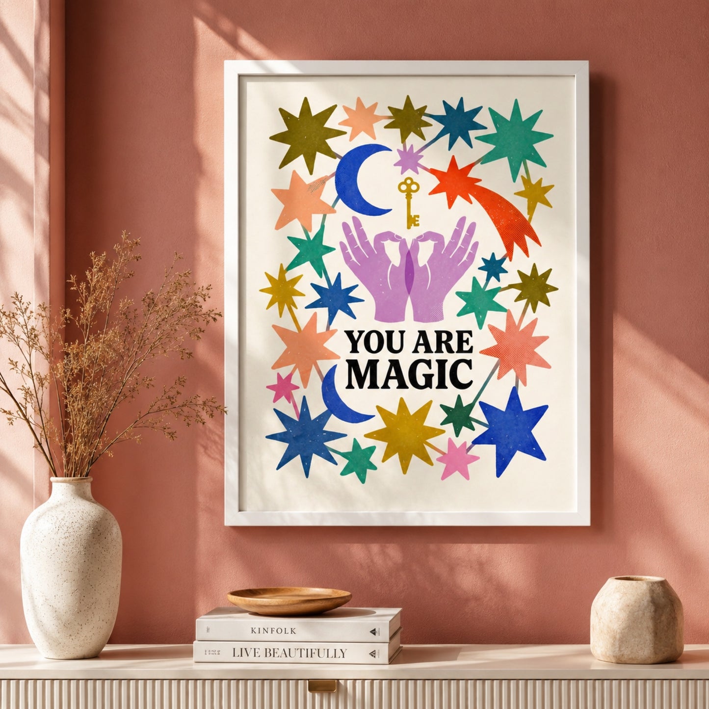 You Are Magic Star Hands Wall Art Decor preview 6