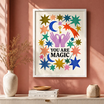 You Are Magic Star Hands Wall Art Decor preview 6