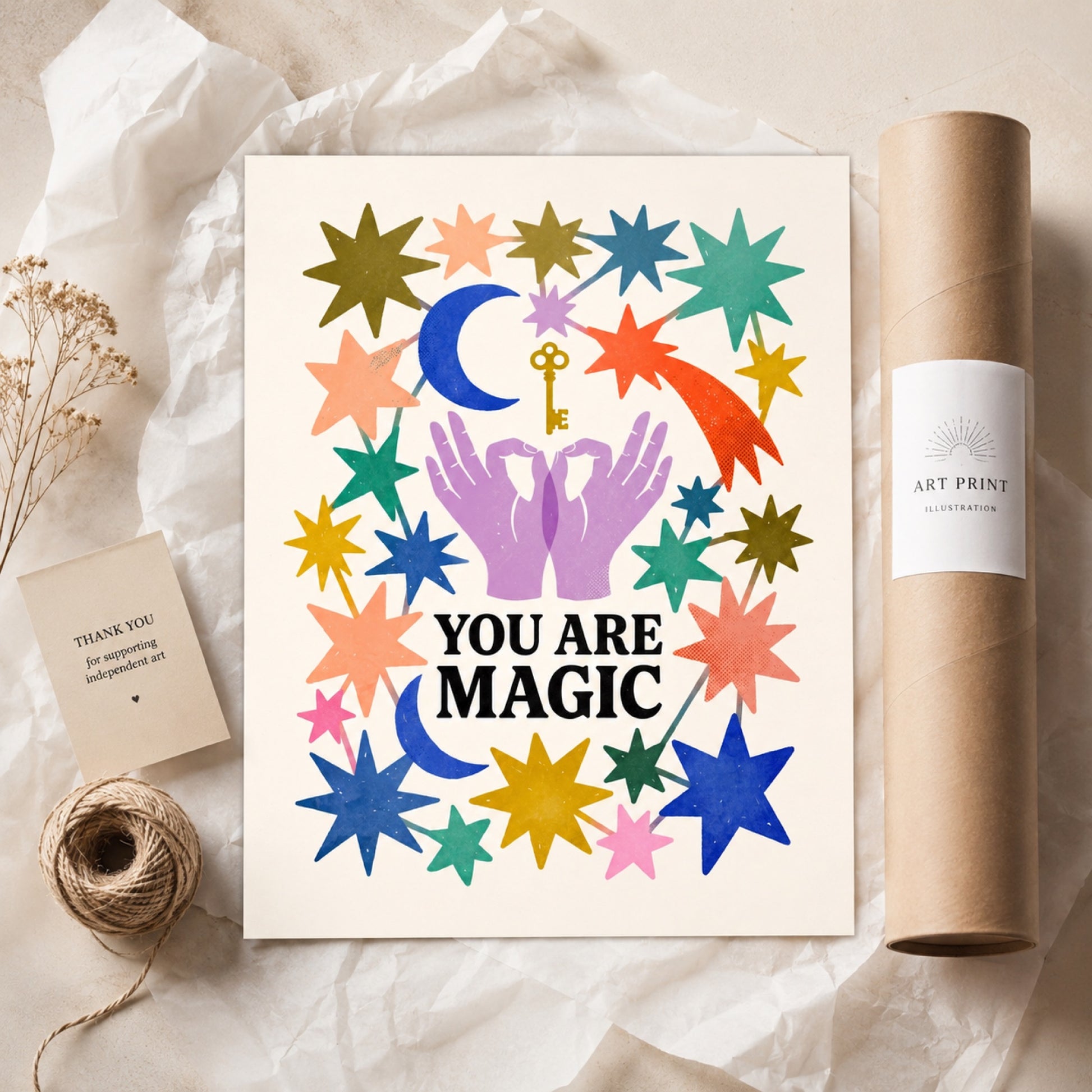 You Are Magic Star Hands Wall Art Decor preview 8