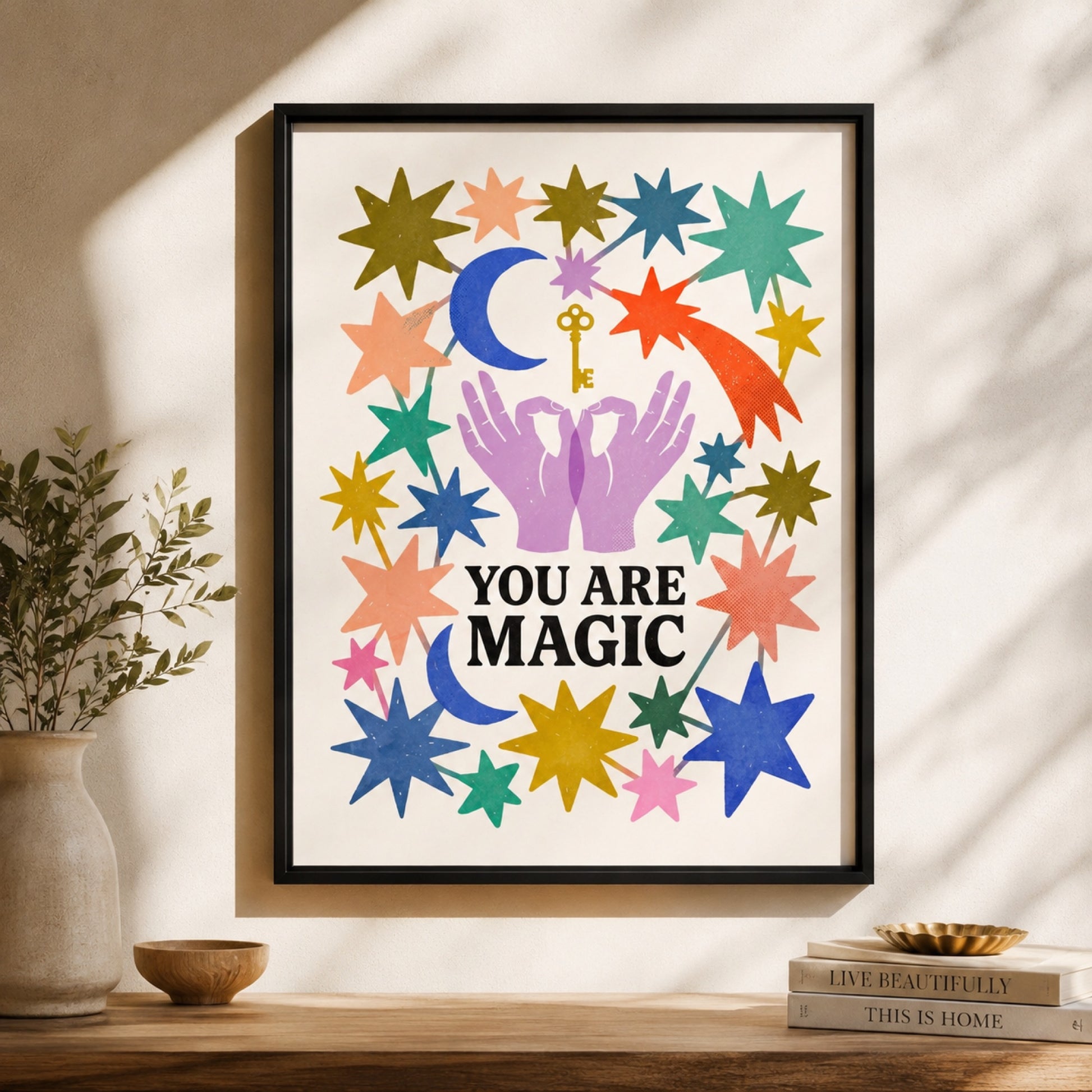 You Are Magic Star Hands Wall Art Decor preview 9