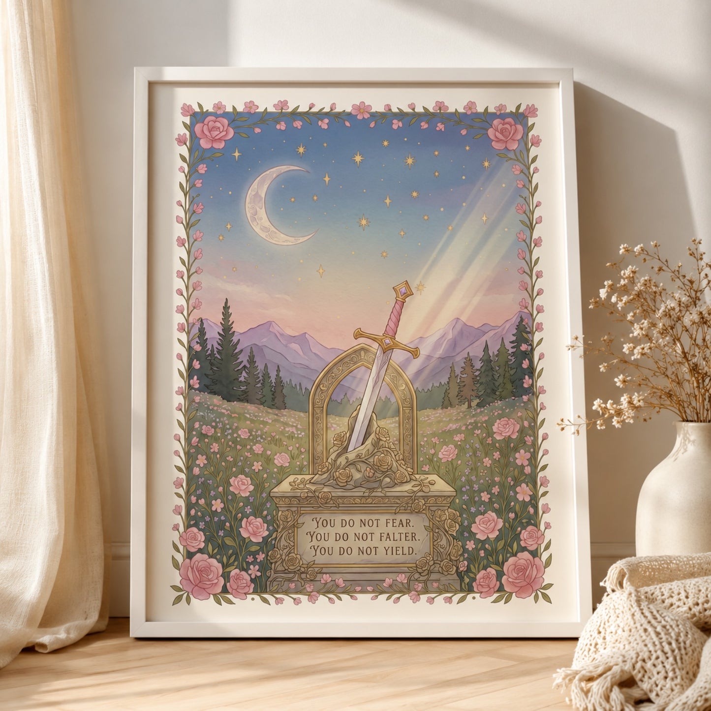 You Do Not Yield Sword Wall Art Decor preview 2