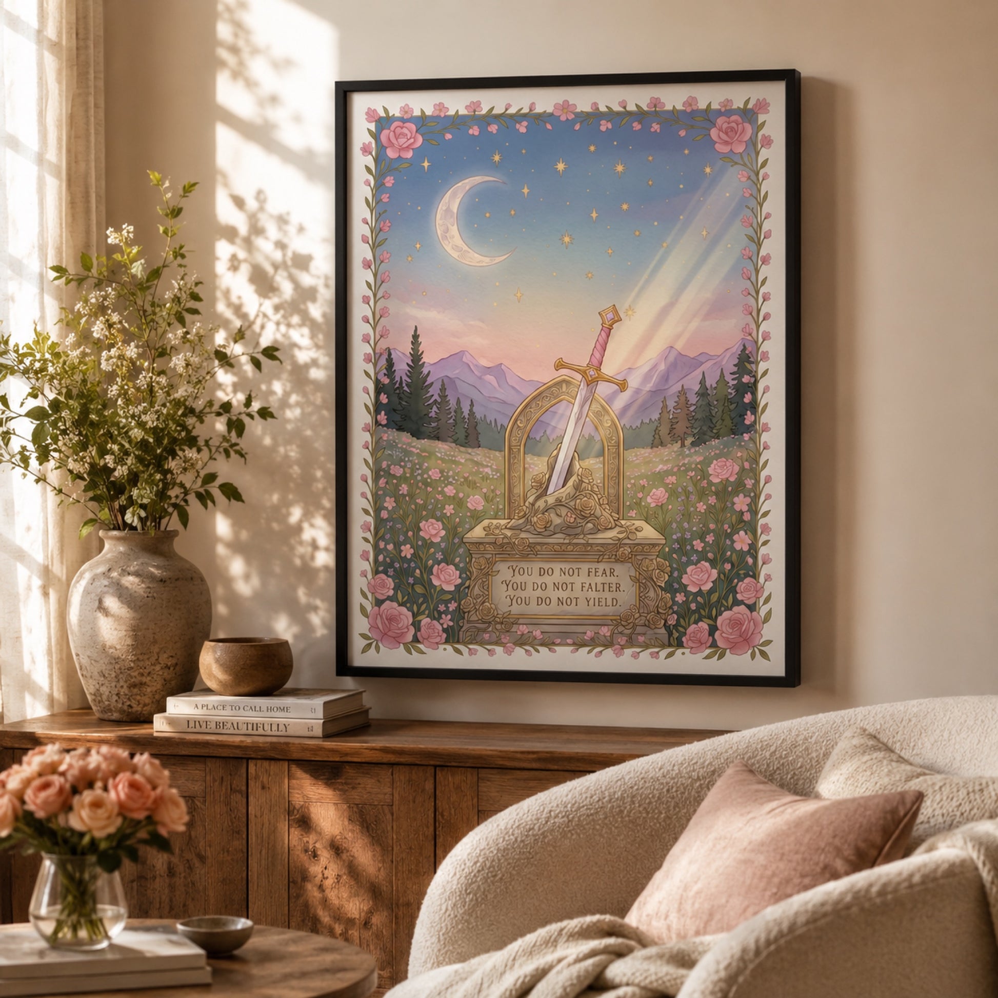 You Do Not Yield Sword Wall Art Decor preview 5