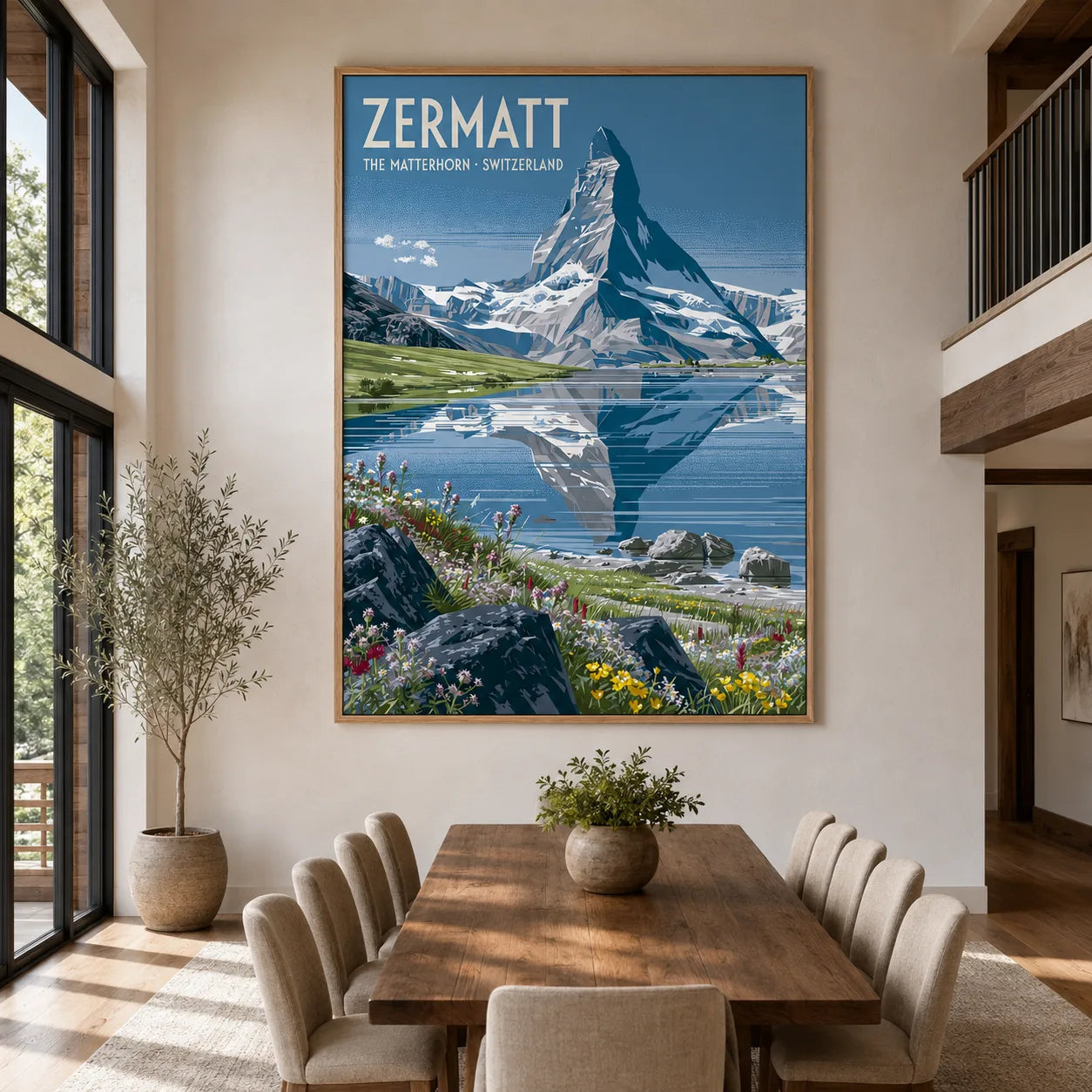 Zermatt Matterhorn Switzerland Wall Art Decor - Wall Art Decor - close up