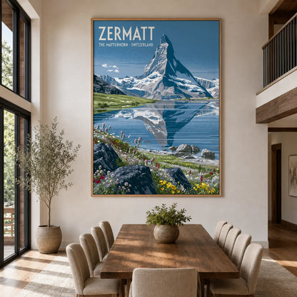 Zermatt Matterhorn Switzerland Wall Art Decor - Wall Art Decor - close up