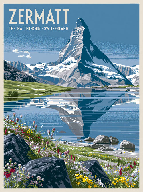 Zermatt Matterhorn Switzerland Wall Art Decor