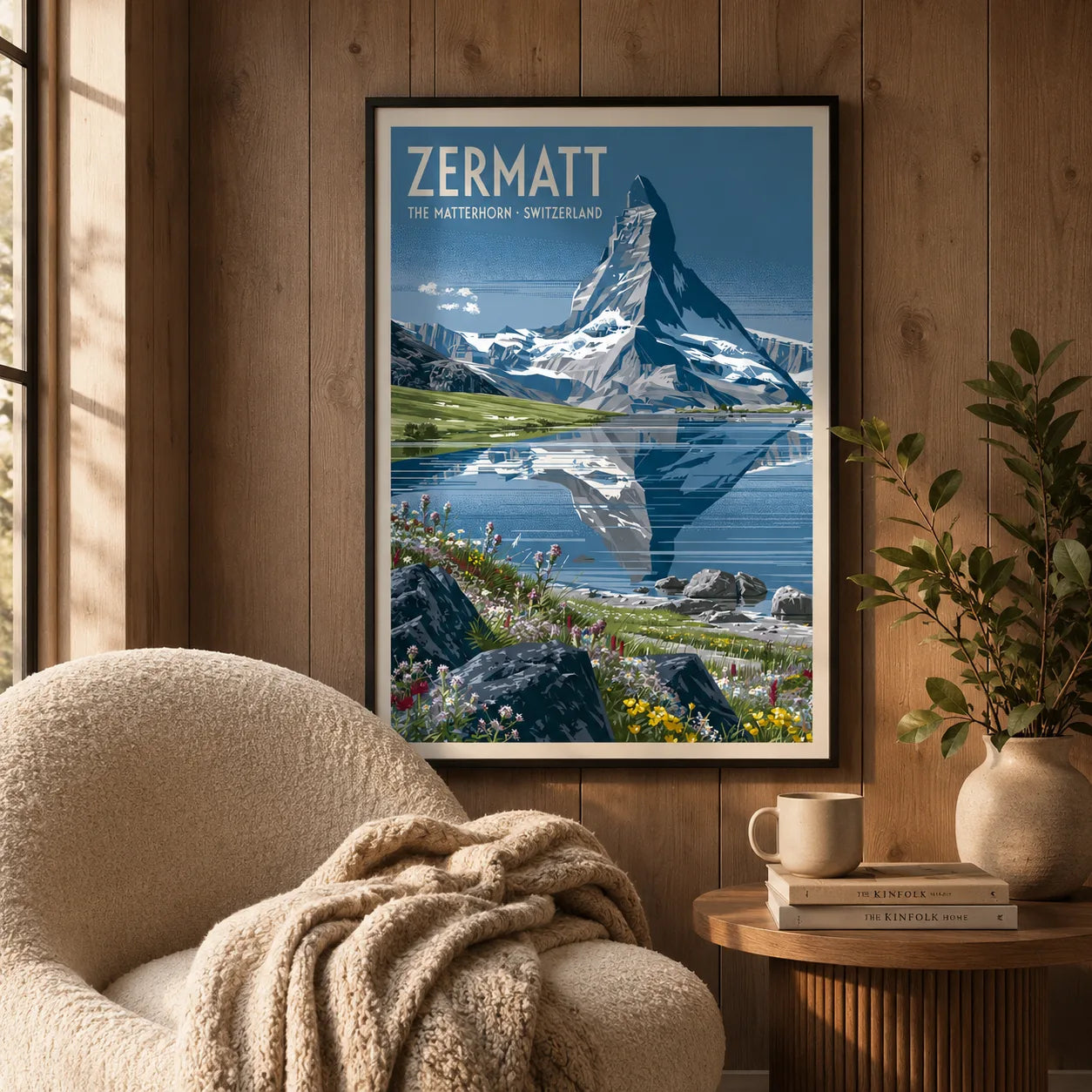 Zermatt Matterhorn Switzerland Wall Art Decor - Wall Art Decor - in use