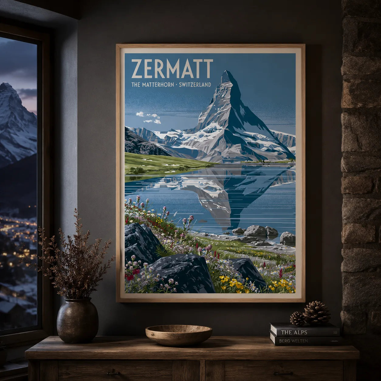 Zermatt Matterhorn Switzerland Wall Art Decor - Wall Art Decor - lifestyle