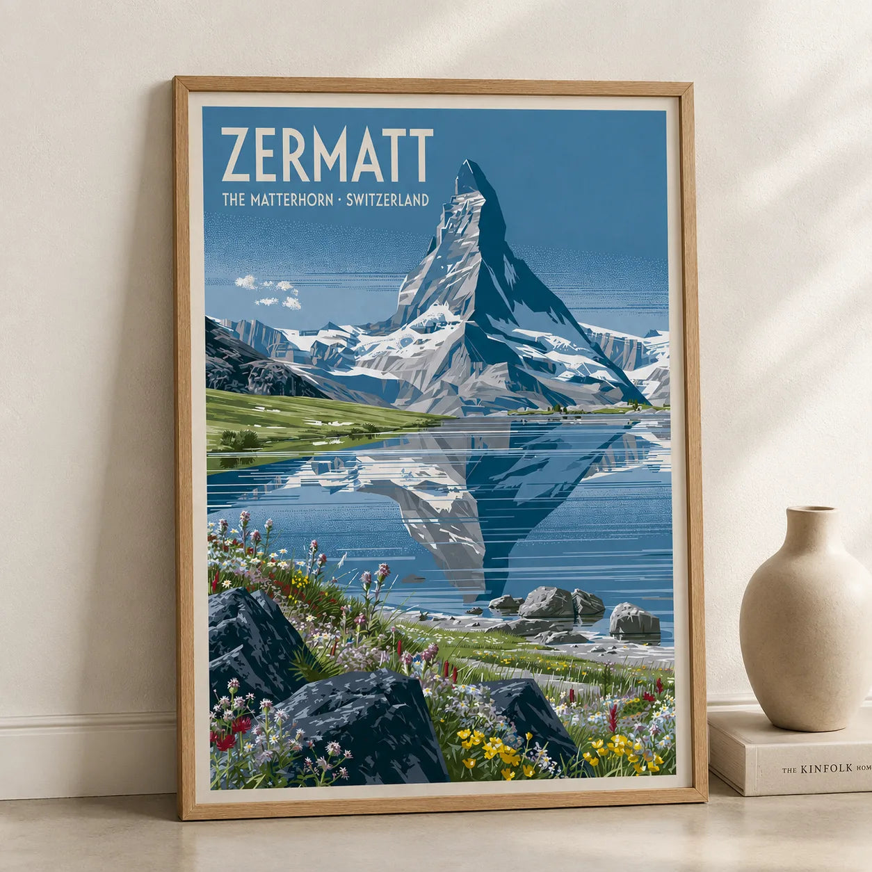 Zermatt Matterhorn Switzerland Wall Art Decor - Wall Art Decor - side view