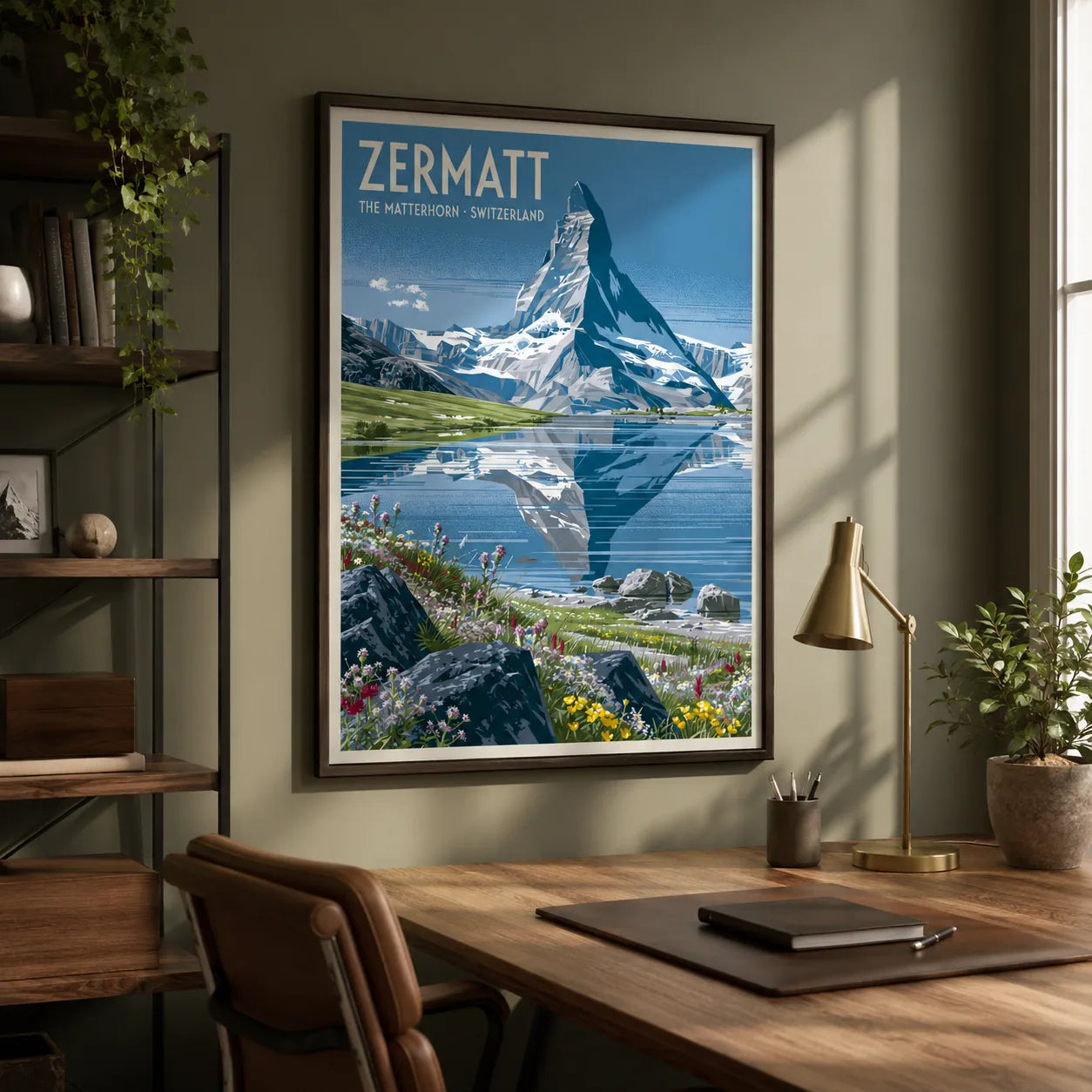 Zermatt Matterhorn Switzerland Wall Art Decor - Wall Art Decor - styled