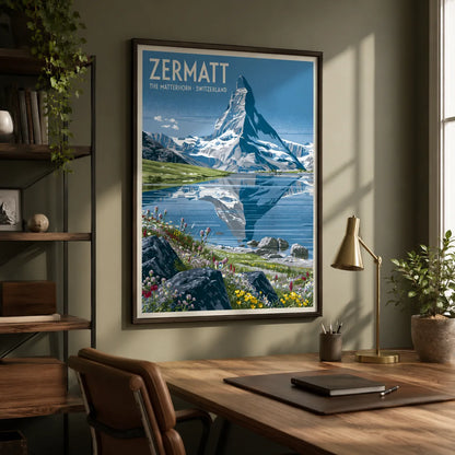 Zermatt Matterhorn Switzerland Wall Art Decor - Wall Art Decor - styled