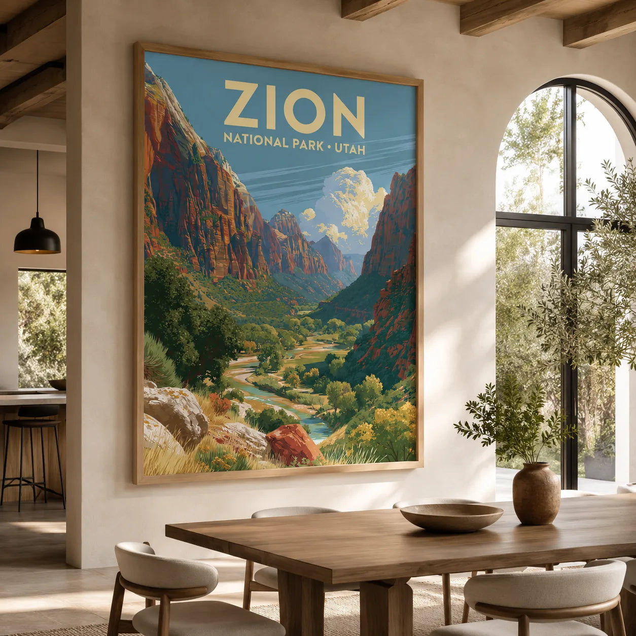 Zion National Park Travel Wall Art Decor - Wall Art Decor - close up