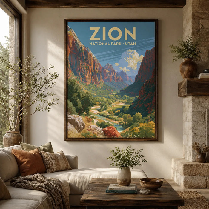Zion National Park Travel Wall Art Decor