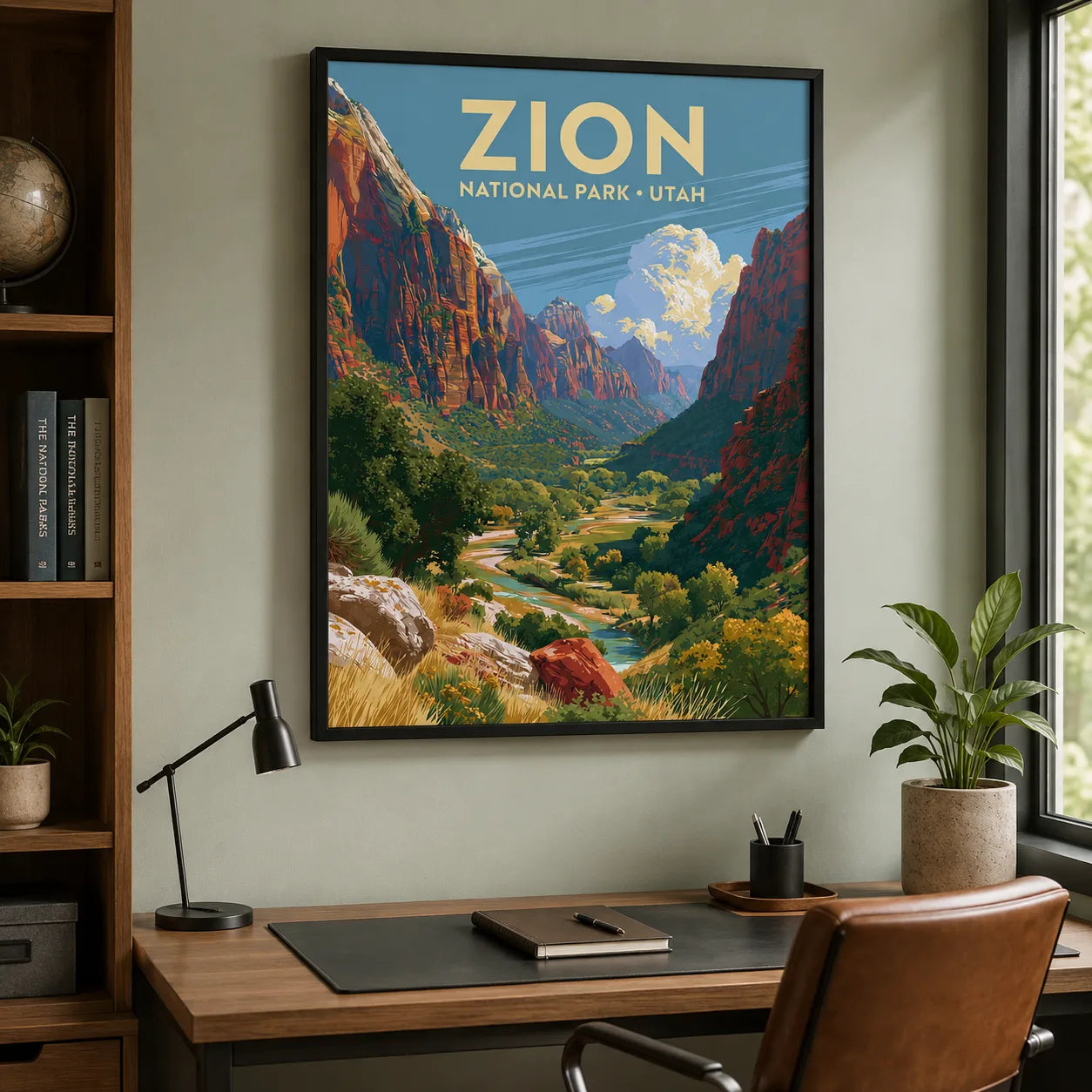 Zion National Park Travel Wall Art Decor - Wall Art Decor - styled